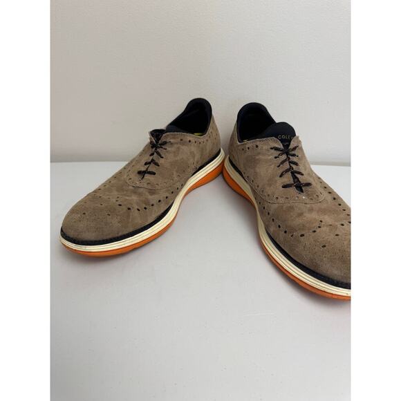COLE HAAN ORIGINALGRAND ULTRA WING OX BROWN NUBUCK C32069 US SIZE 11 1/2M SHOE - Picture 7 of 9